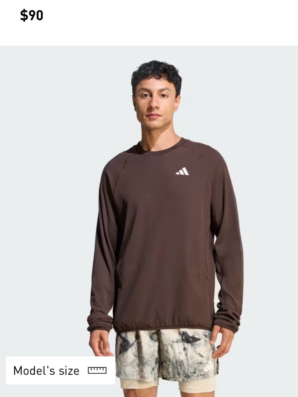 ADI365 FUZZY KNIT CREW SWEATSHIRT